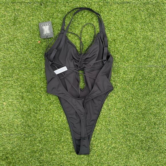 Savage x Fenty Women's Black Curve Alert Bodysuit Large - Picture 3 of 4